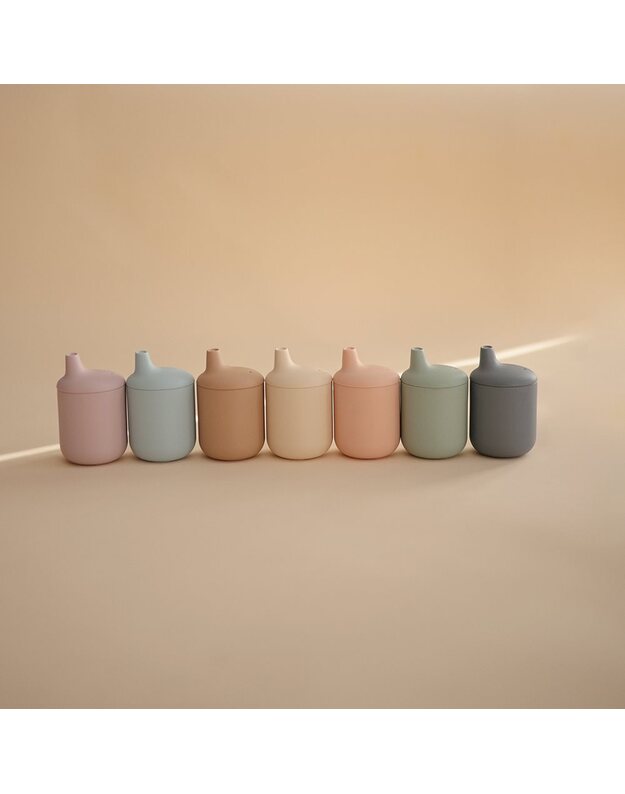 MUSHIE silikoninis puodelis, įvairių spalvų