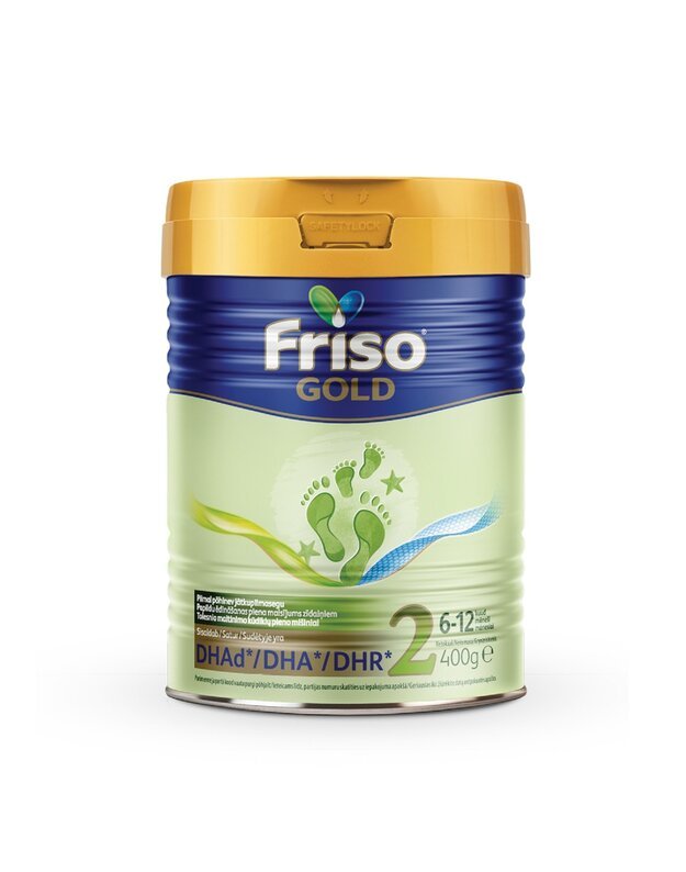 FRISO GOLD 2 tolesnio maitinimo pieno mišinys kūdikiams nuo 6 mėnesių, 400 g