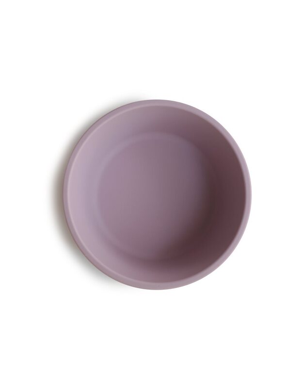 Mushie prilimpantis silikoninis dubenėlis Soft Lilac, alyvinis