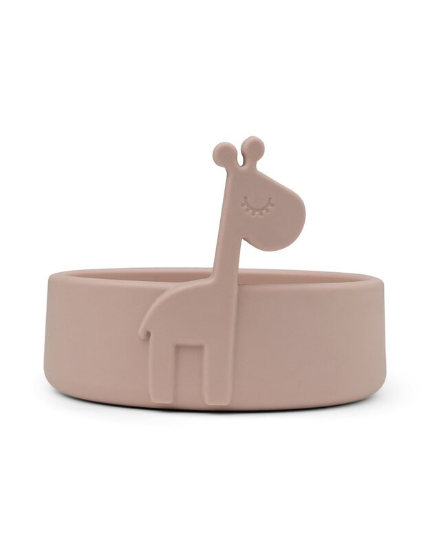 Done by Deer non-slip silicone bowl Peekaboo Raffi, pink
