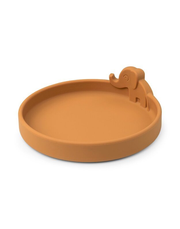 Done by Deer silicone plate Peekaboo Elphee, mustard