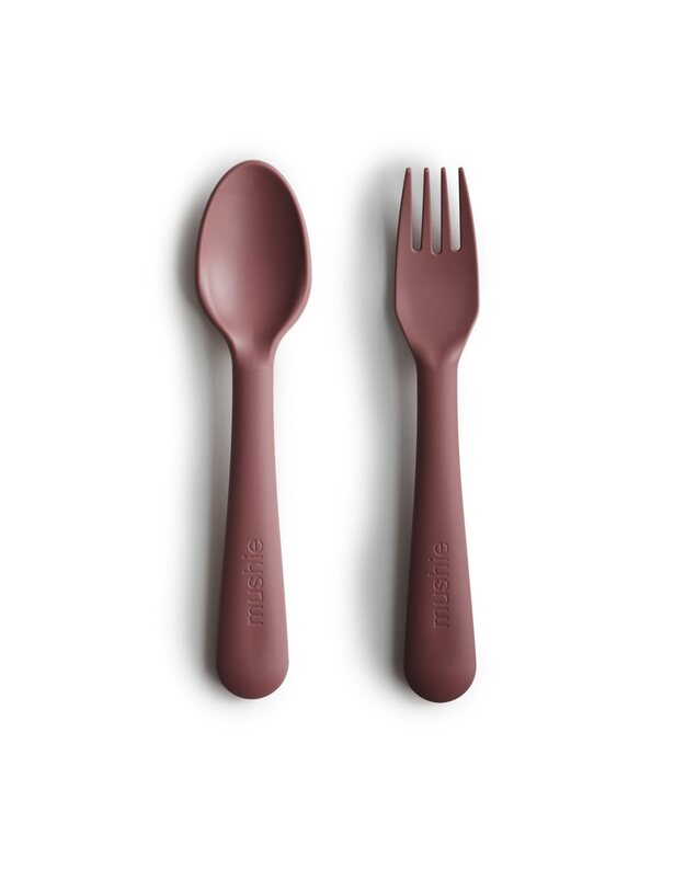 Mushie Fork & Spoon Woodchuck