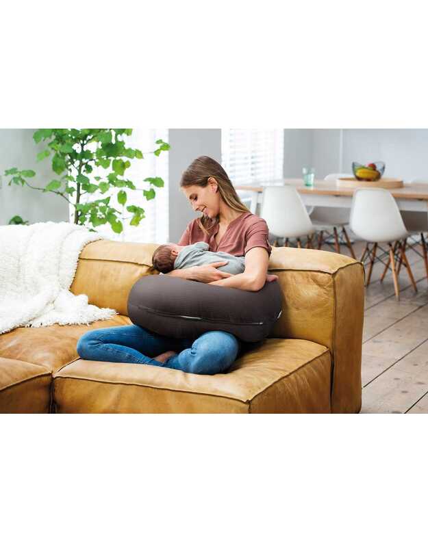 Doomoo didelė nėščiosios pagalvė Comfy Big Tetra Grey, pilka