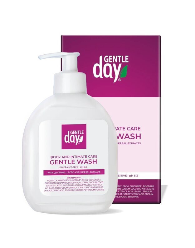 Gentle Day švelnus intymios higienos prausiklis su augaliniais ekstraktais, 250 ml