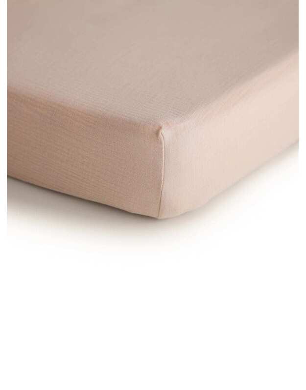 Mushie Medium Crib Sheet Blush
