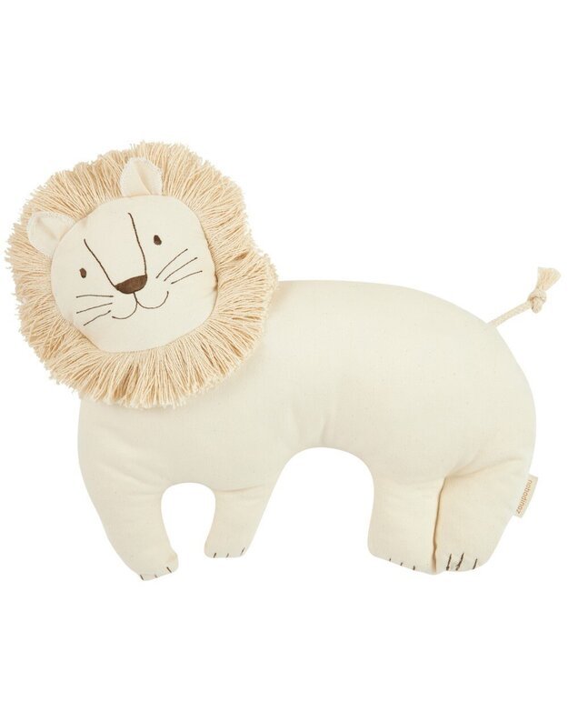 Nobodinoz dekoratyvinė pagalvė WHITE LION, balta