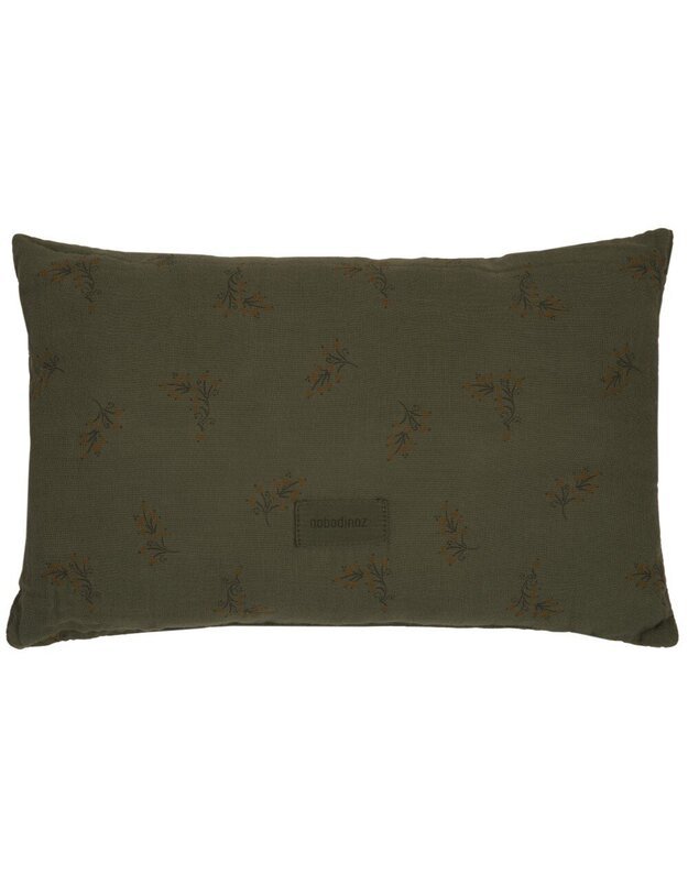 Nobodinoz dekoratyvinė stačiakampė pagalvė WABI-SABI FLORE VETIVER, žalia