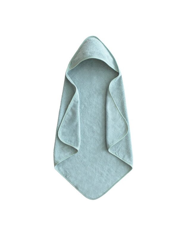 Mushie Hooded Towel Sea Mist aviete.eu