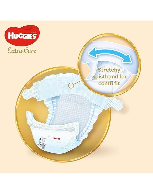 HUGGIES EXTRA CARE vienkartinės sauskelnės 3, 6-10 kg, 72 vnt