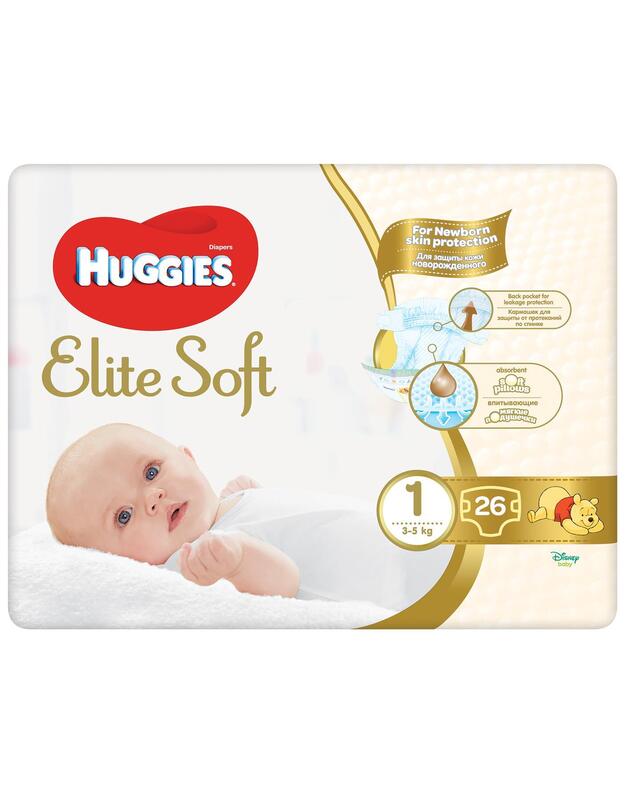 Huggies Elite Soft 3 5-9 кг ( 72 шт) подгузники, Россия { 49682 } -  Подгузники для д