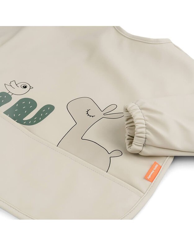 Done by Deer sleeved and pocket bib Lalee, beige
