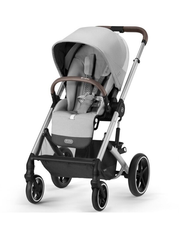 Vežimėlis Cybex Balios S LUX (2023) 2in1 silver frame Lava Grey, pilkas