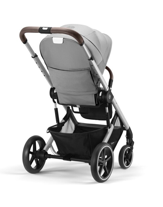 Vežimėlis Cybex Balios S LUX silver frame Lava Grey, pilkas