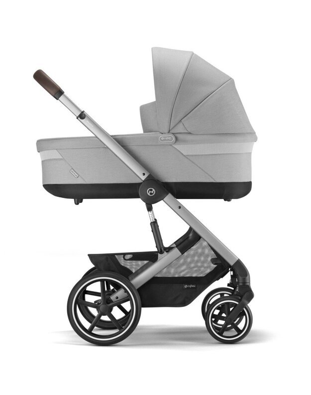 Vežimėlis Cybex Balios S LUX (2023) 2in1 silver frame Lava Grey, pilkas