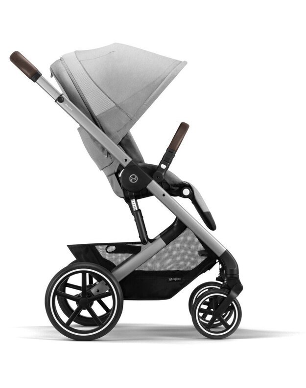 Ve im lis Cybex Balios S LUX 2in1 silver frame Lava Grey pilkas aviete.eu