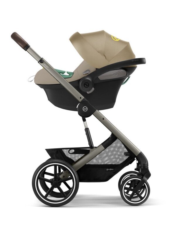 Cybex Balios S LUX stroller 2in1 taupe frame Seashell Beige