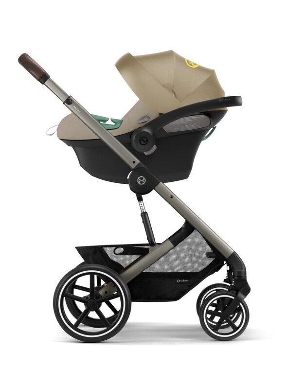 Vežimėlis Cybex Balios S LUX taupe frame Seashell Beige, smėlio spalvos