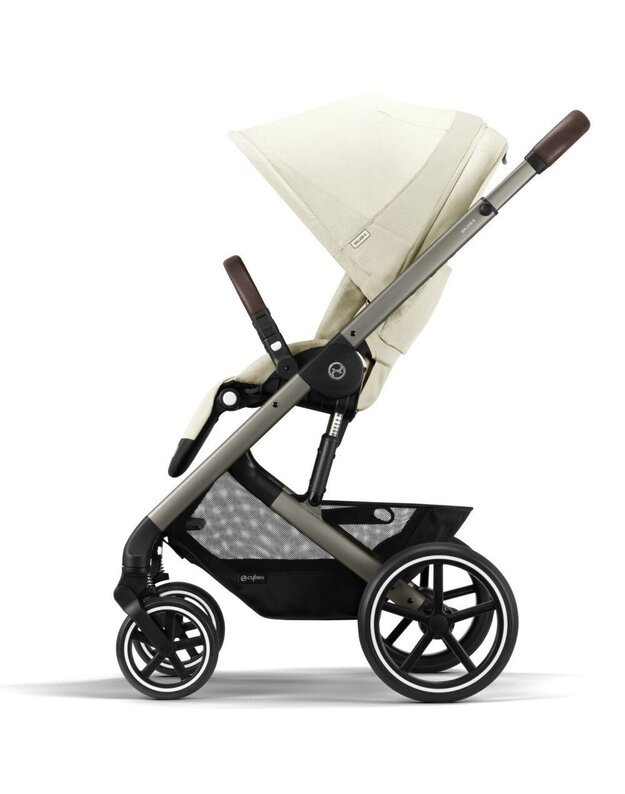 Vežimėlis Cybex Balios S LUX taupe frame Seashell Beige, smėlio spalvos