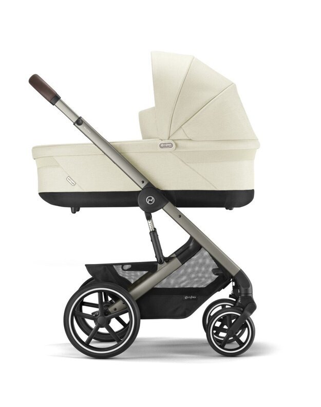 Cybex Balios S LUX stroller 2in1 taupe frame Seashell Beige