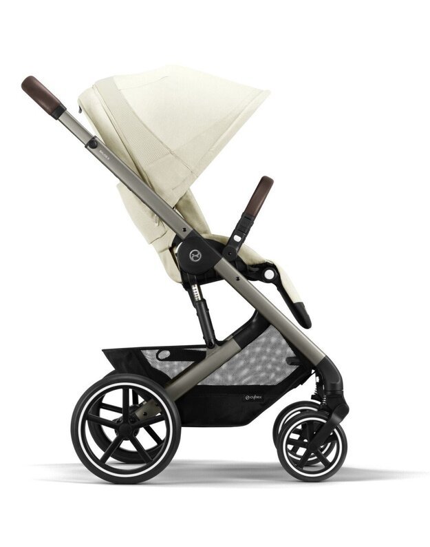 Cybex Balios S LUX stroller 2in1 taupe frame Seashell Beige