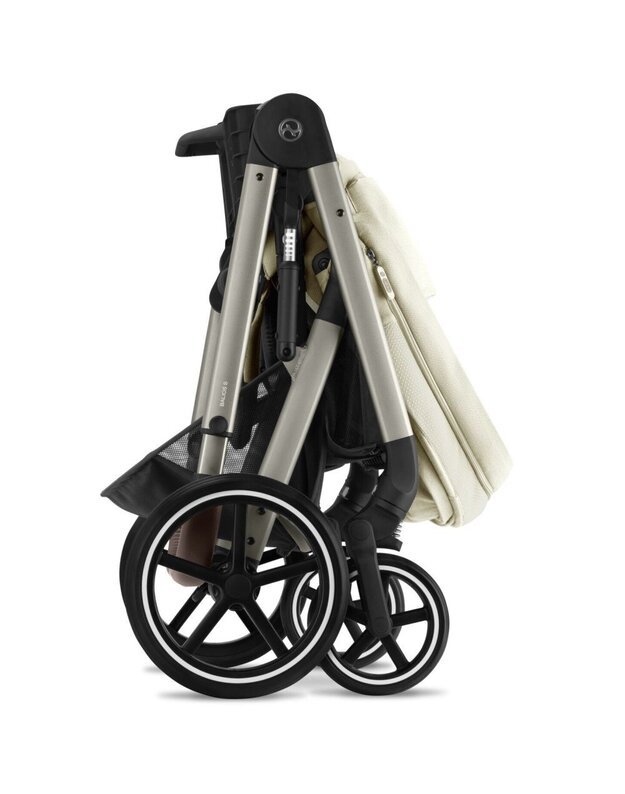 Cybex Balios S LUX stroller 2in1 taupe frame Seashell Beige