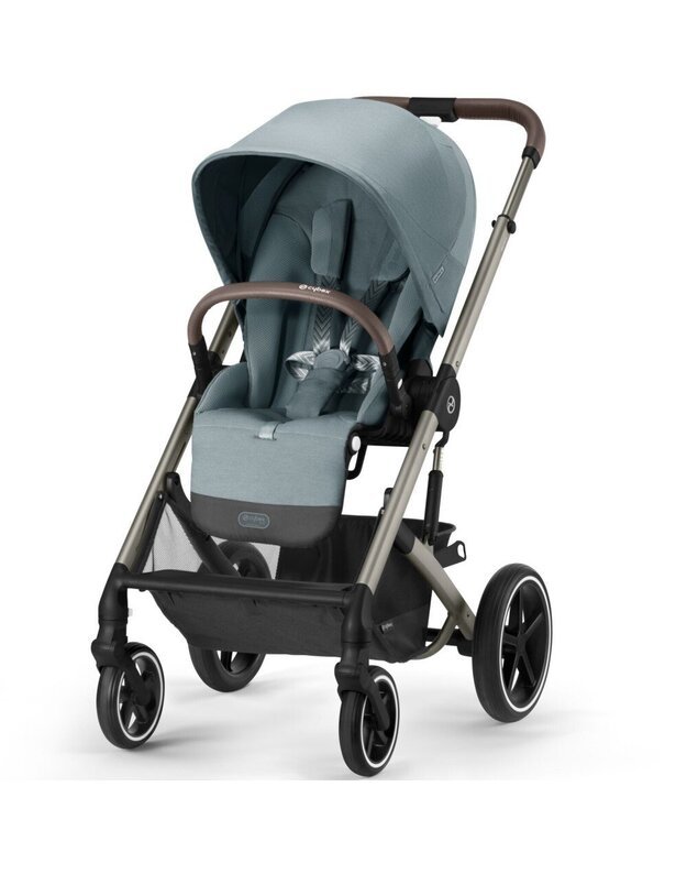 Vežimėlis Cybex Balios S LUX taupe frame Sky Blue, žydras