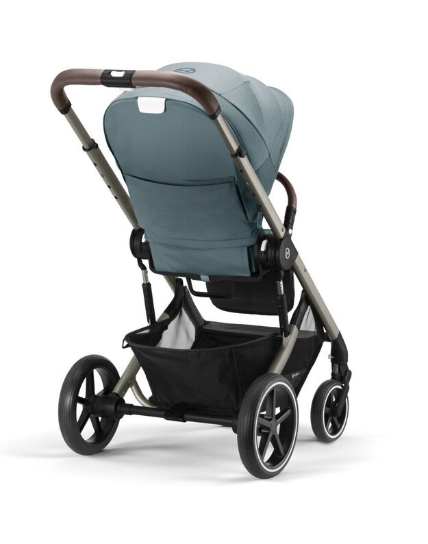 Vežimėlis Cybex Balios S LUX taupe frame Sky Blue, žydras