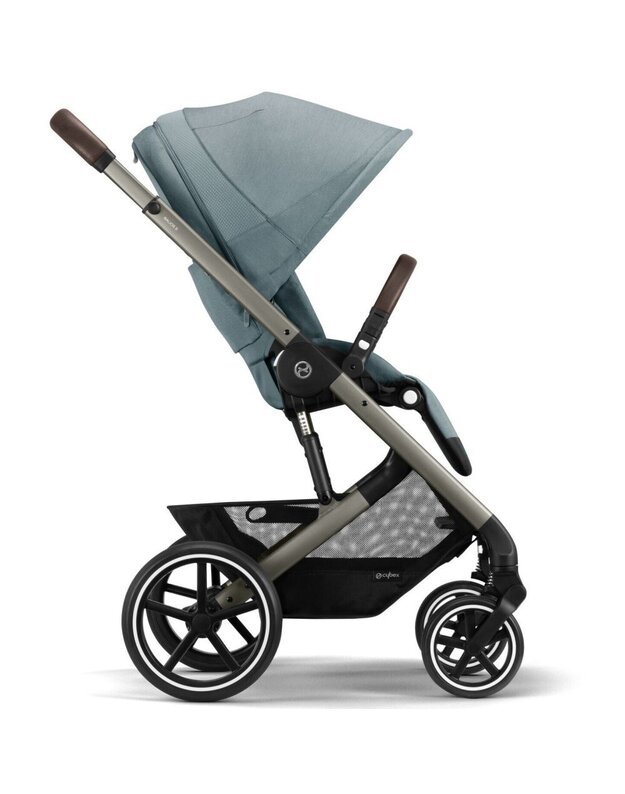 Vežimėlis Cybex Balios S LUX taupe frame Sky Blue, žydras