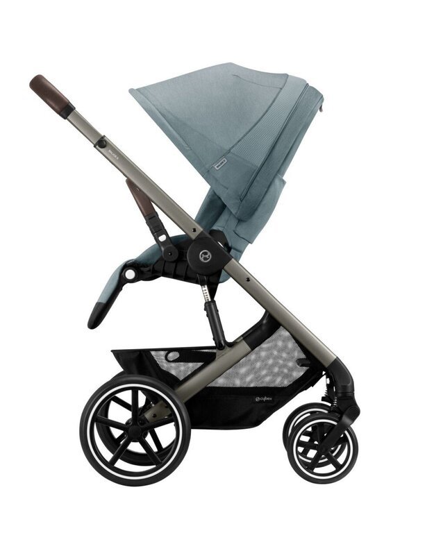 Vežimėlis Cybex Balios S LUX taupe frame Sky Blue, žydras