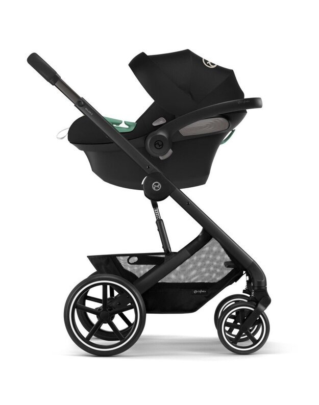 Vežimėlis Cybex Balios S LUX black frame Moon Black, juodas