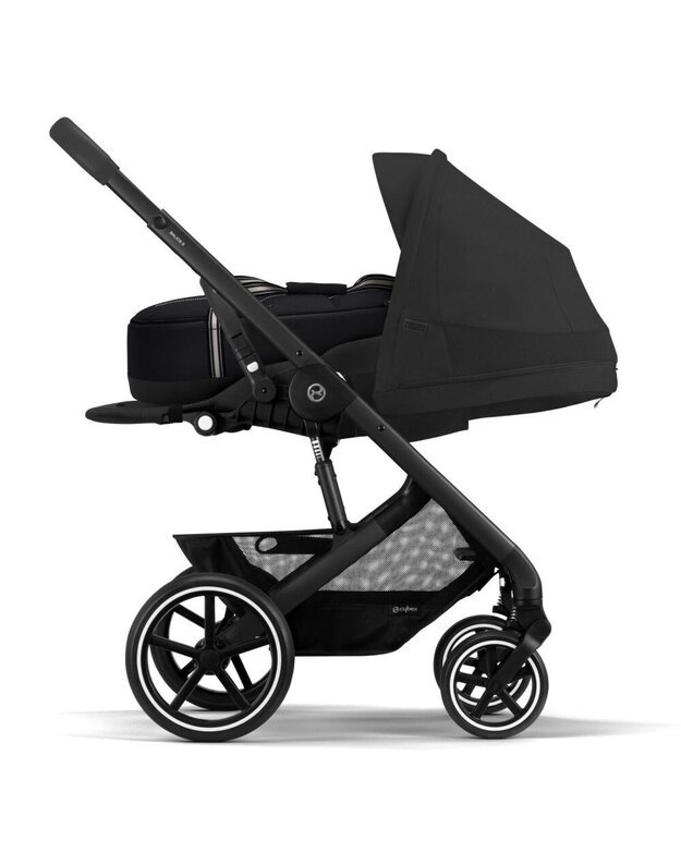 Vežimėlis Cybex Balios S LUX black frame Moon Black, juodas