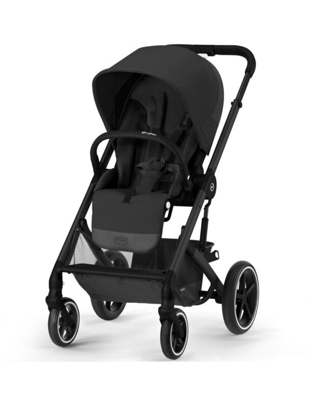 Vežimėlis Cybex Balios S LUX black frame Moon Black, juodas