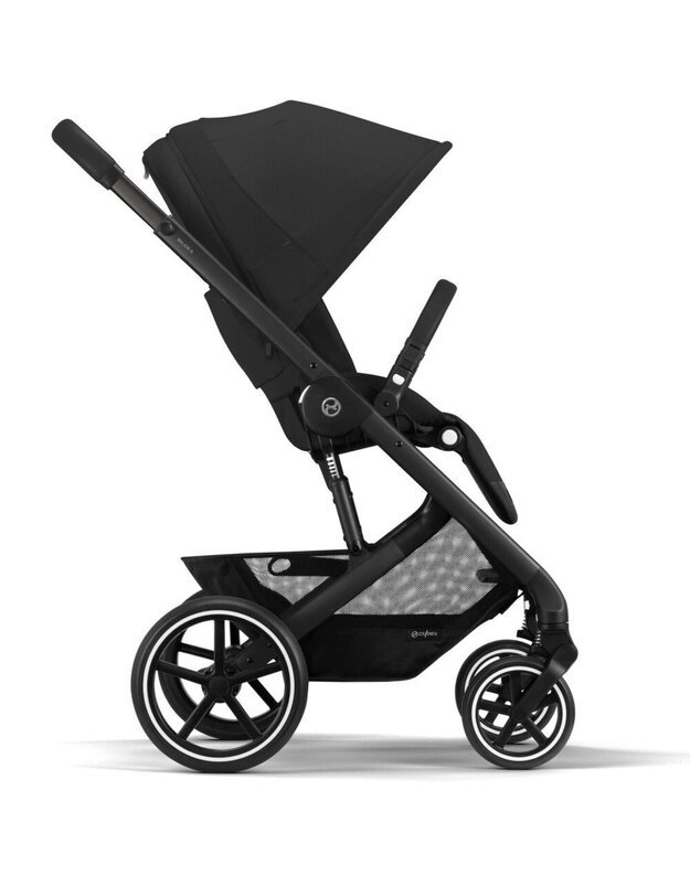 Vežimėlis Cybex Balios S LUX black frame Moon Black, juodas