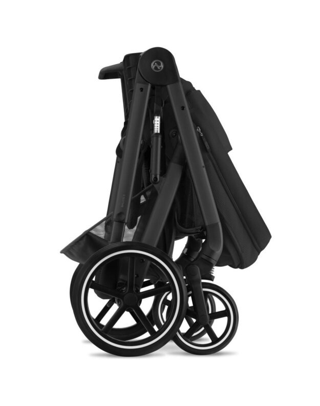 Vežimėlis Cybex Balios S LUX black frame Moon Black, juodas