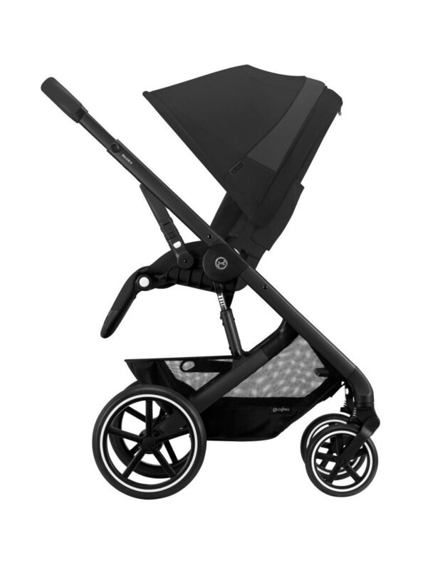 Vežimėlis Cybex Balios S LUX 2in1 black frame Moon Black, juodas