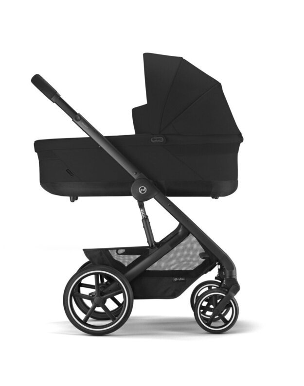 Vežimėlis Cybex Balios S LUX black frame Moon Black, juodas