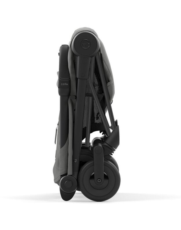 Vežimėlis CYBEX COYA Matt Black Mirage Grey, pilkas