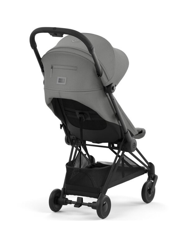 Vežimėlis CYBEX COYA Matt Black Mirage Grey, pilkas