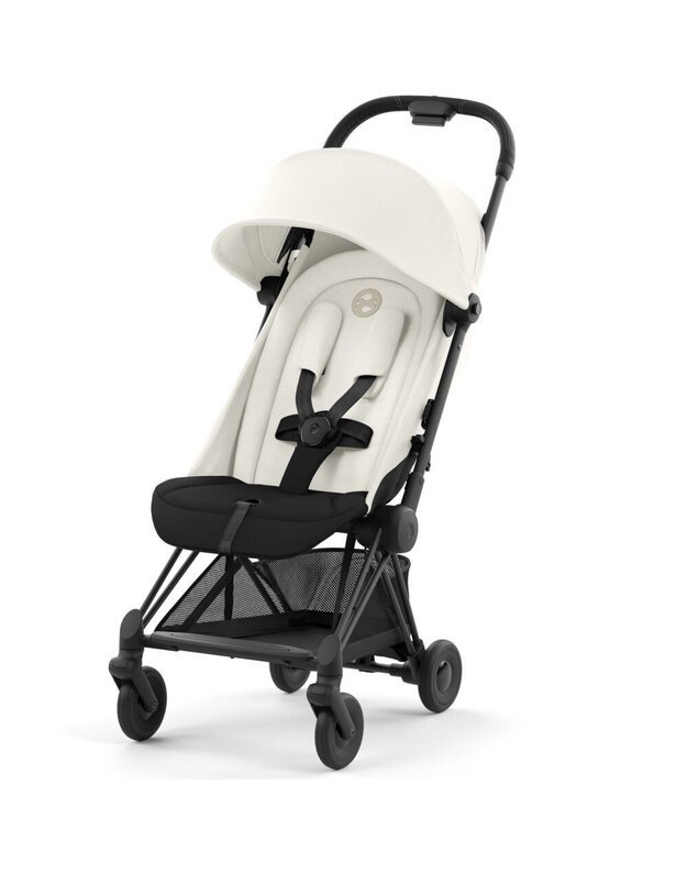 Vežimėlis CYBEX COYA Matt Black Off White, baltas