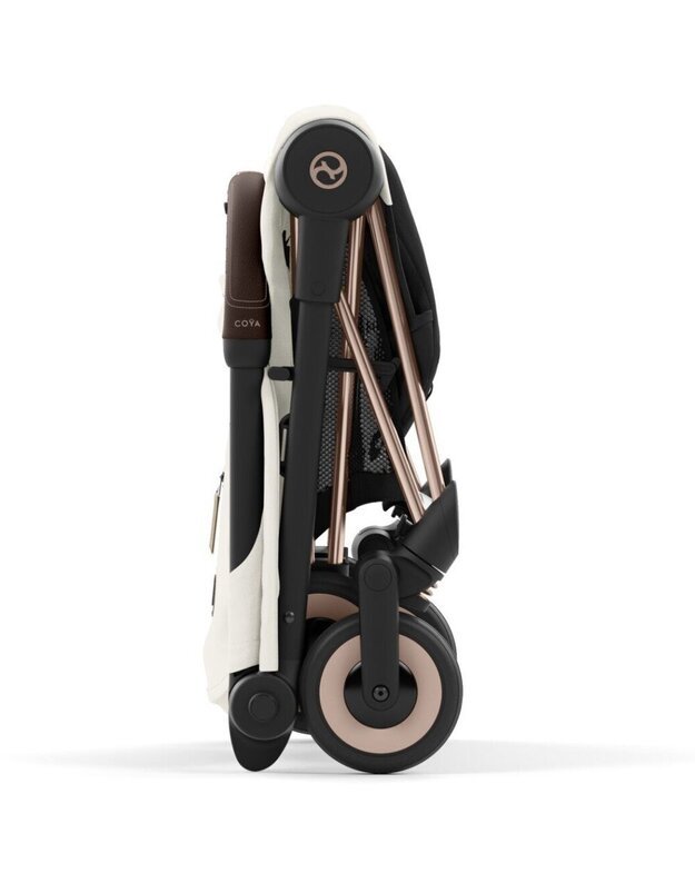 Vežimėlis CYBEX COYA Rosegold Off White, baltas