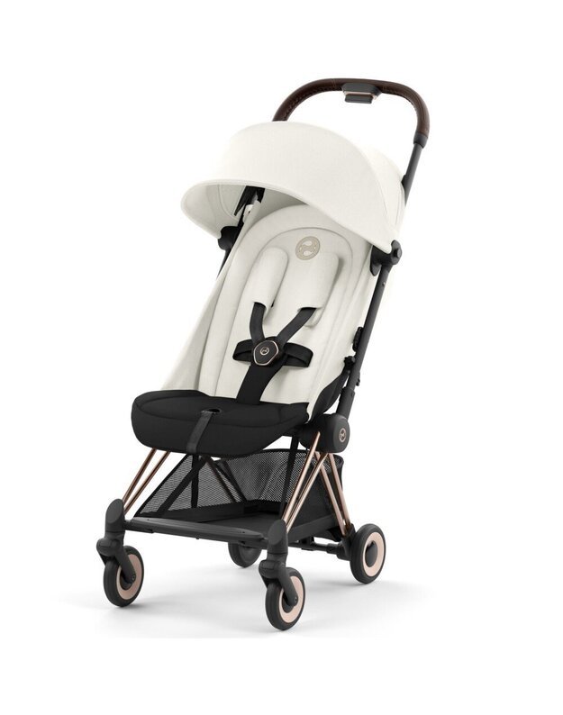 Vežimėlis CYBEX COYA Rosegold Off White, baltas