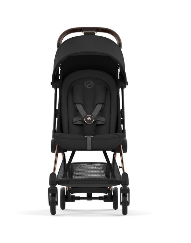 Vežimėlis CYBEX COYA Rosegold Sepia Black, juodas