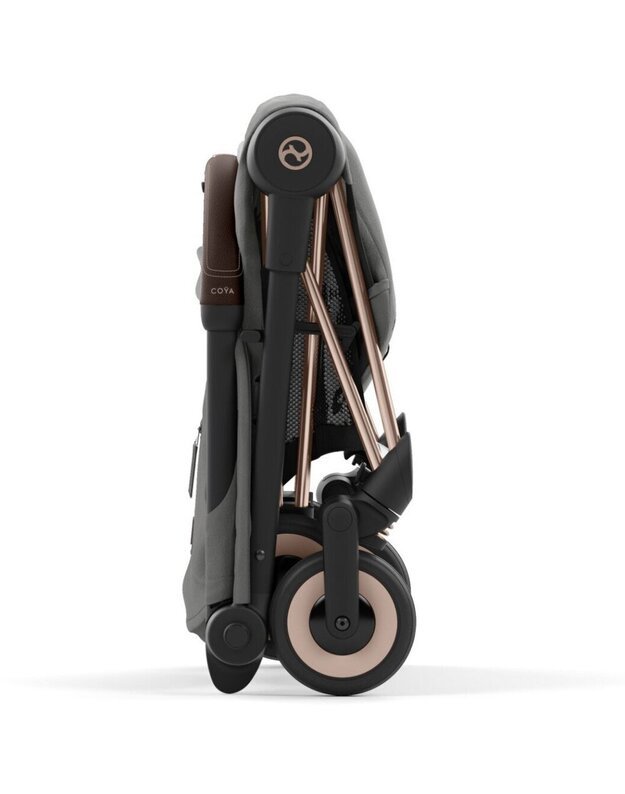 Vežimėlis CYBEX COYA Rosegold Mirage Grey, pilkas