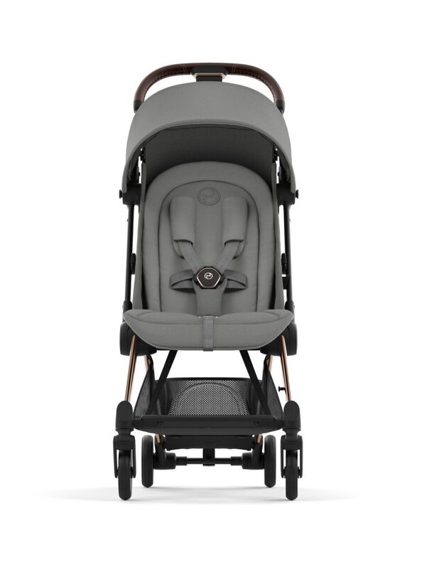 Vežimėlis CYBEX COYA Rosegold Mirage Grey, pilkas