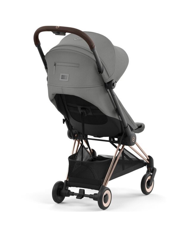 Vežimėlis CYBEX COYA Rosegold Mirage Grey, pilkas