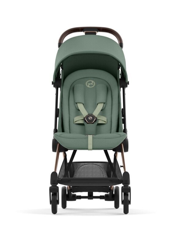 Vežimėlis CYBEX COYA Rosegold Leaf Green, žalias