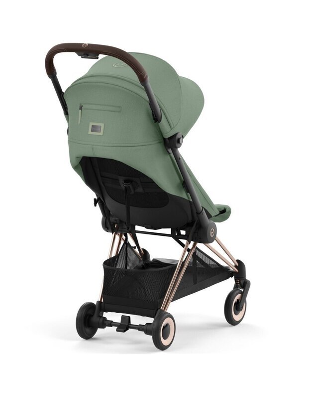 Vežimėlis CYBEX COYA Rosegold Leaf Green, žalias