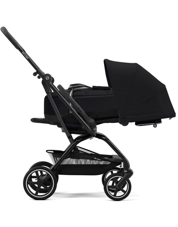 Vežimėlis Cybex Eezy S Twist+ 2 BLK Moon Black, juodas