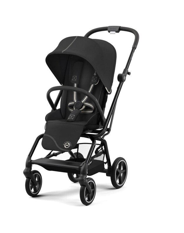 Vežimėlis Cybex Eezy S Twist+ 2 BLK Moon Black, juodas