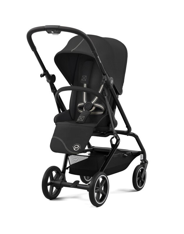Vežimėlis Cybex Eezy S Twist+ 2 BLK Moon Black, juodas